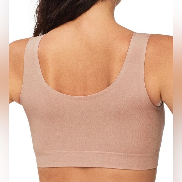 NANCY GANZ size 14/L Bamboo Essentials Lined Bralette Mahogany NWT - Picture 3 of 8